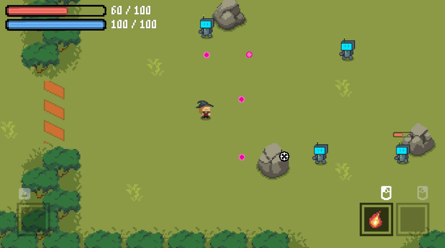 Gameplay screenshot of the Magic Shooter game.