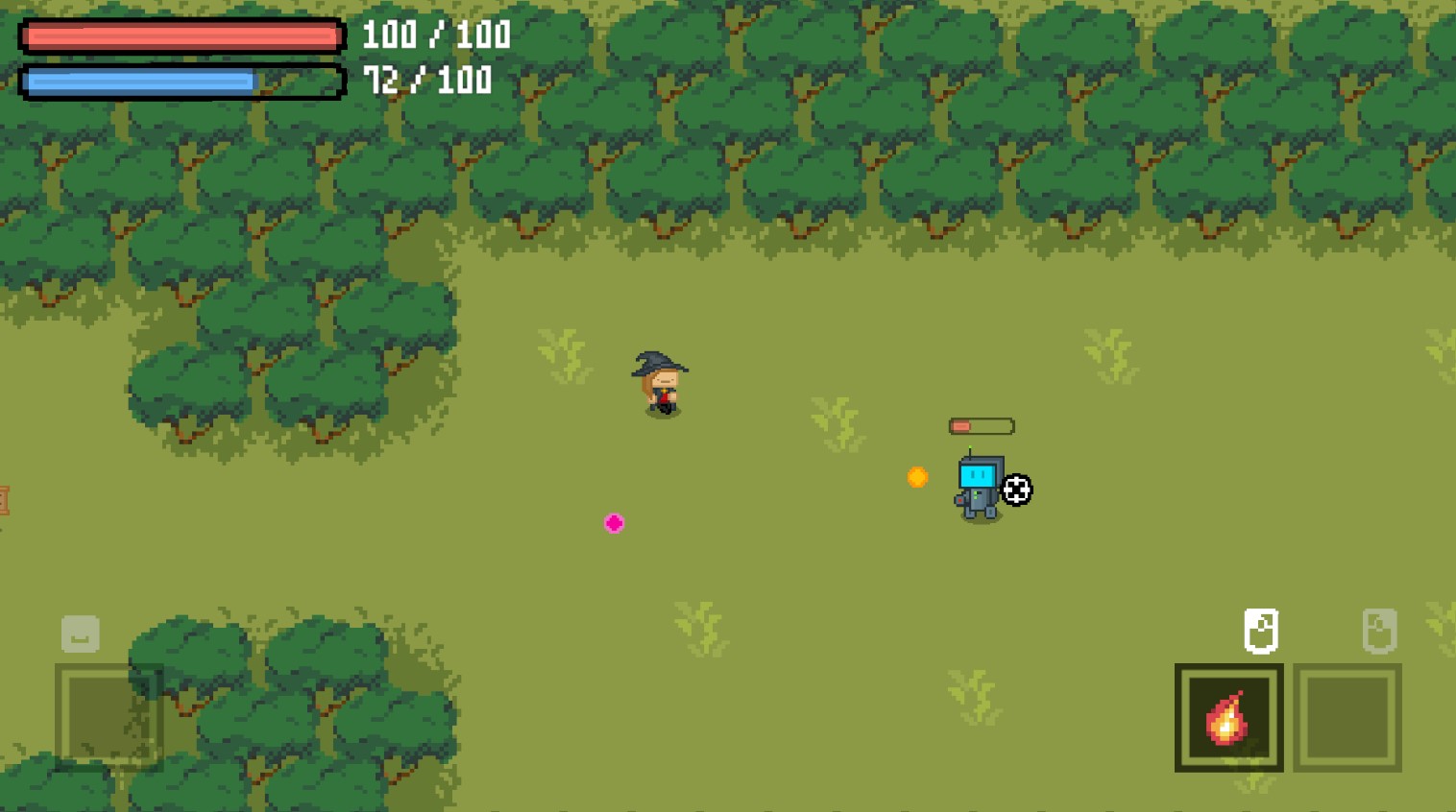 Gameplay screenshot of the Magic Shooter game.