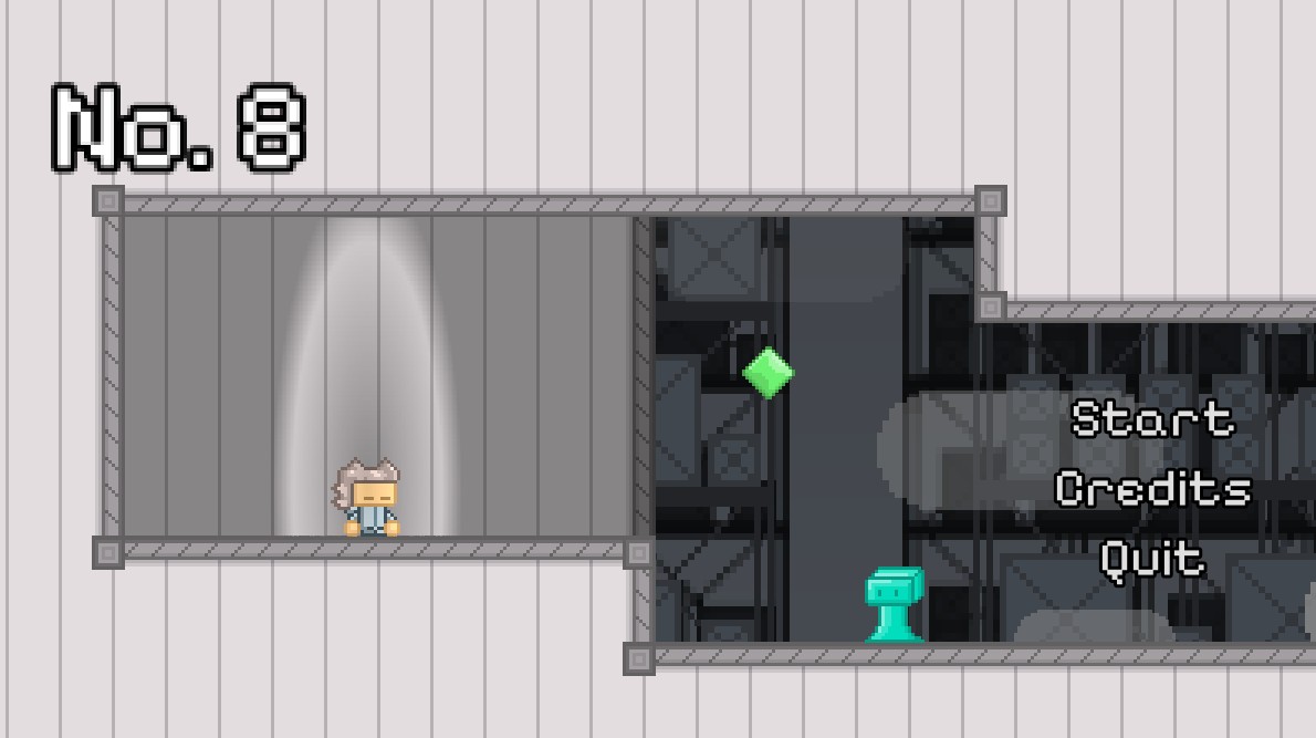 Lab Escape game title screen.